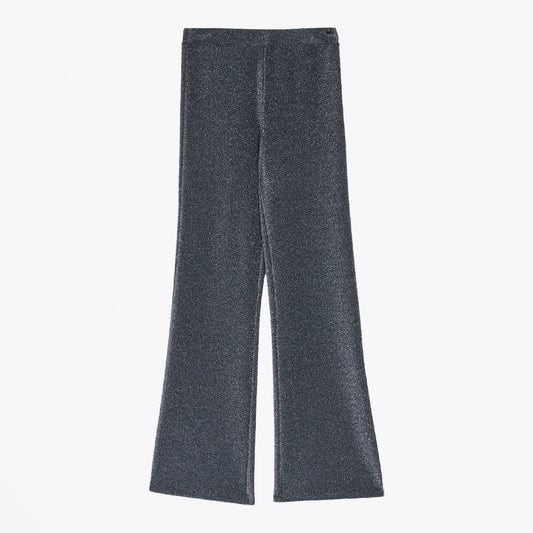 - Lurex Trousers - Silver