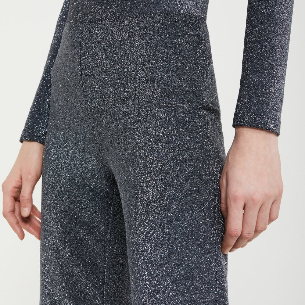 - Lurex Trousers - Silver