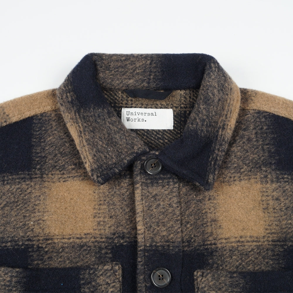 - Merino Fleece Lumber Jacket - Navy