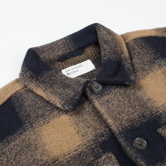 Merino Fleece Lumber Jacket - Navy