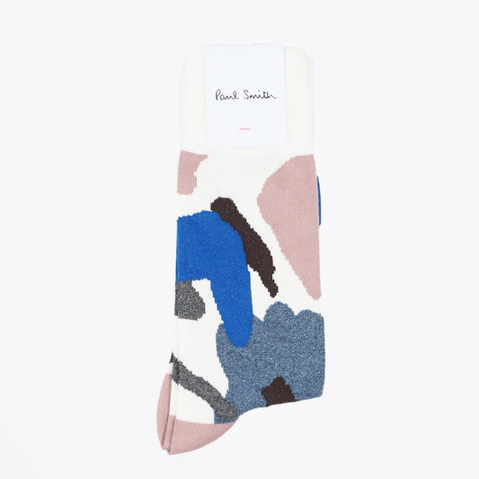 - Dan Abstract Socks - Off White