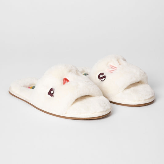 Juniper Faux Shearling Slipper - Cream