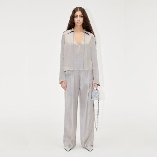 Klive Top - Grey Stone
