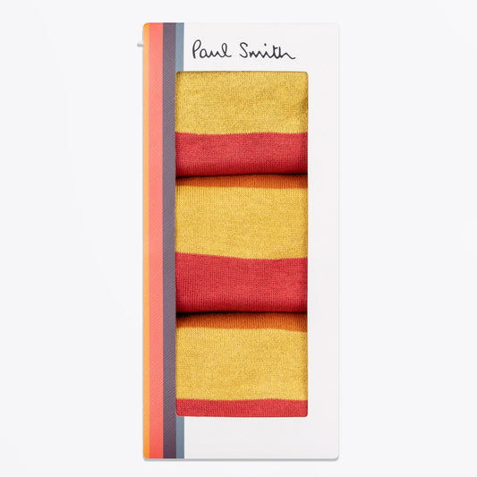 - Bright Stripe 3 Pack Socks - Multi
