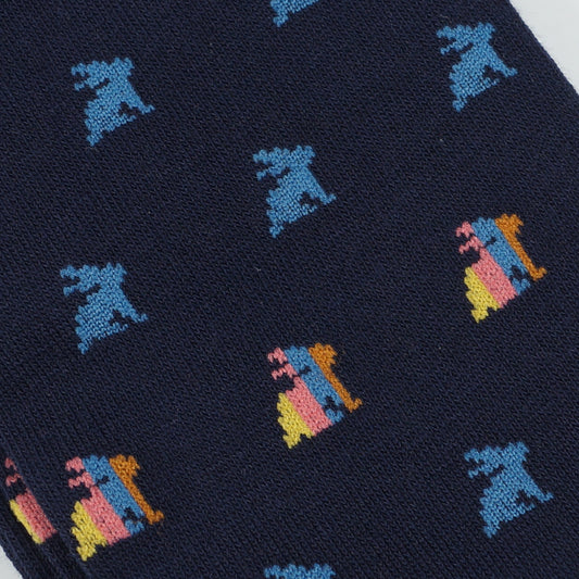 - Cole Rabbit Socks - Navy