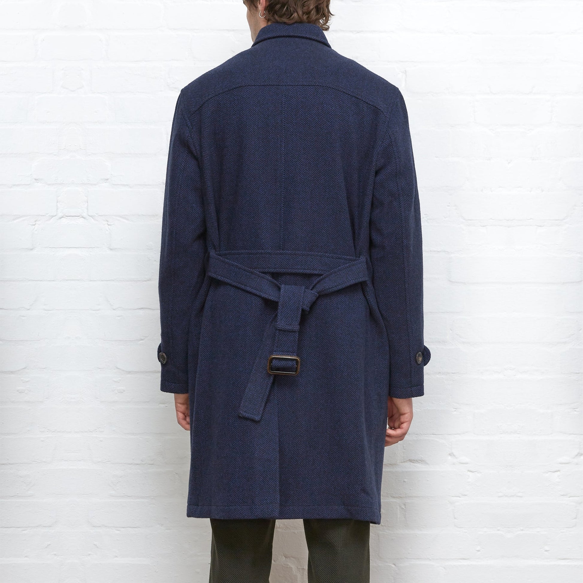 Oliver Gormley Grandpa Coat - Navy
