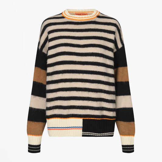 - Shea Alpaca Sweater - Multi Stripe