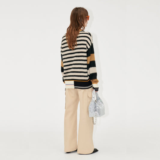 - Shea Alpaca Sweater - Multi Stripe