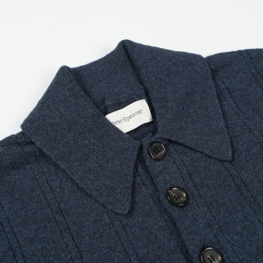 - Pablo Knitted Polo - Olsen Navy