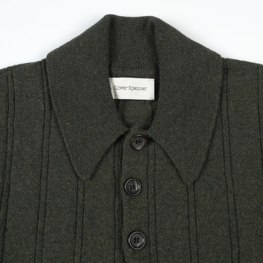 - Pablo Knitted Polo - Olsen Green