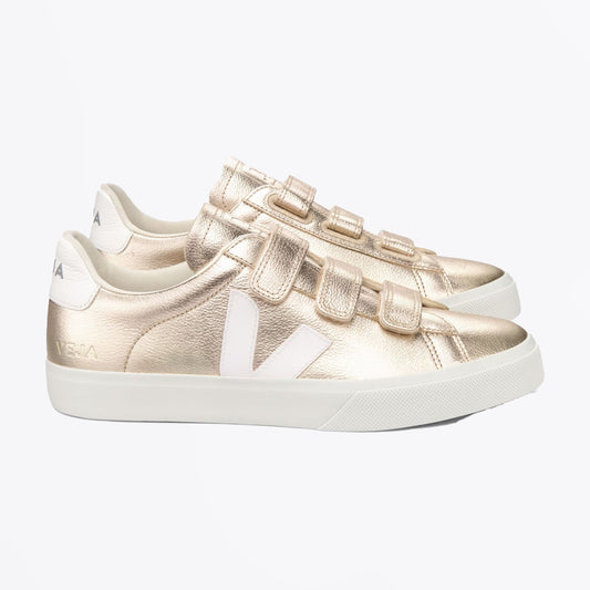 - RECIFE LOGO CHROMEFREE LEATHER - Platine/White