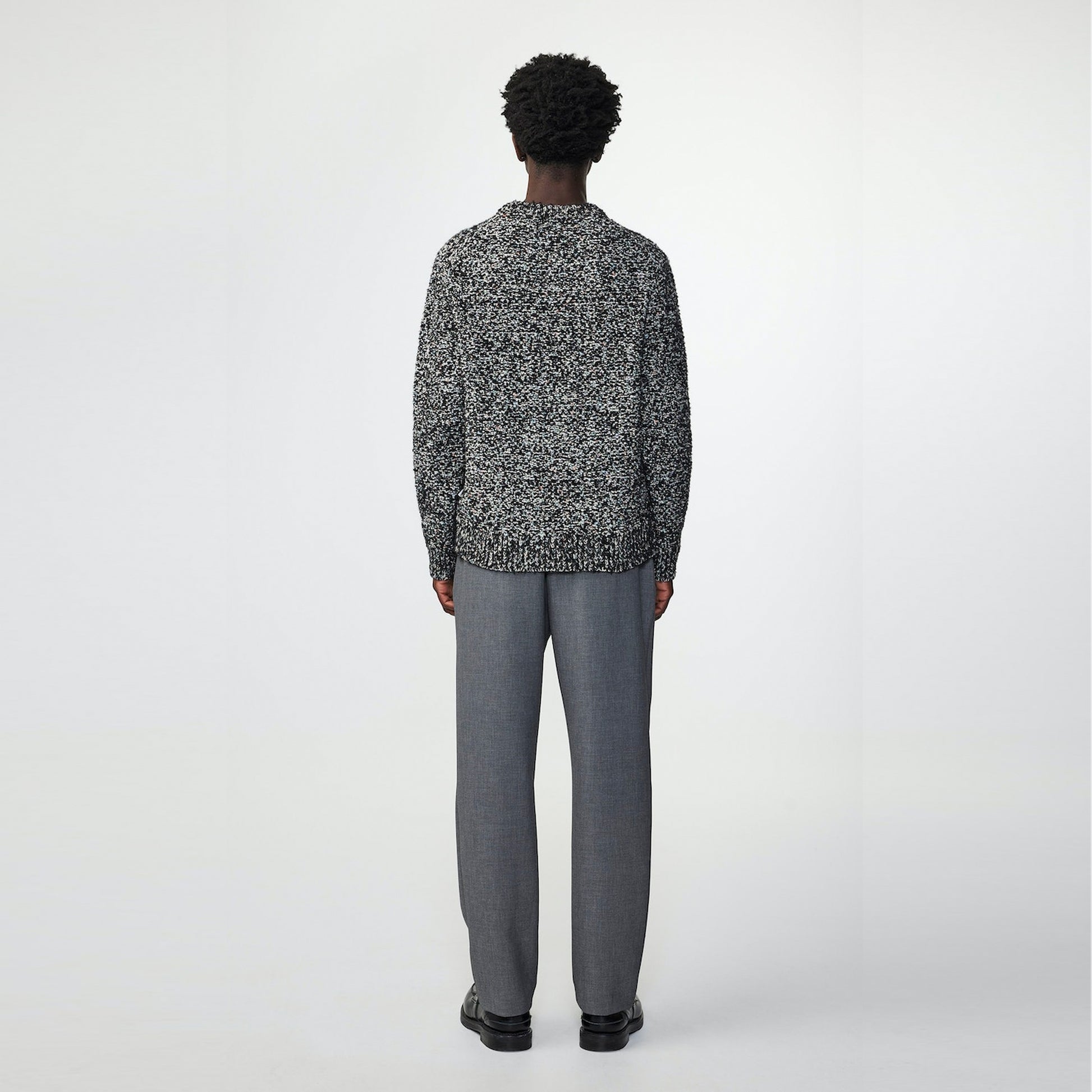 NN07 - Jason Sweater - Black Melange