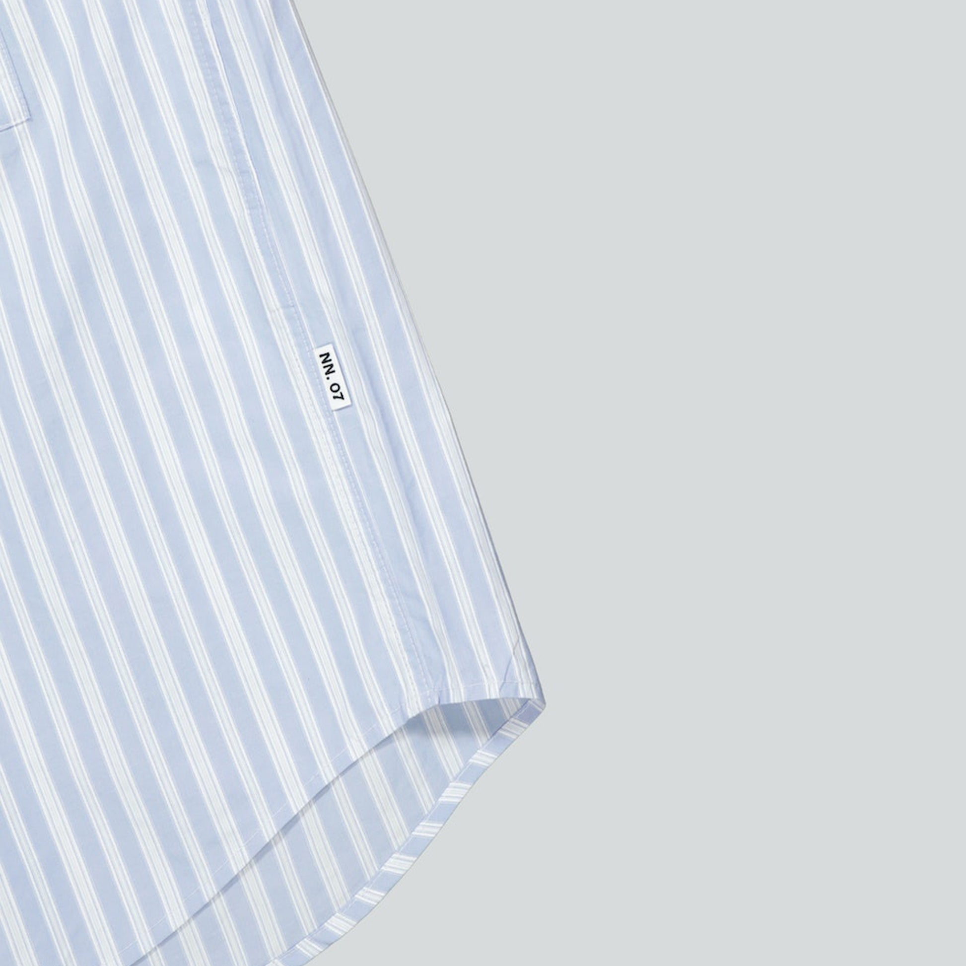 NN07 Freddy Striped Shirt - Blue Stripe