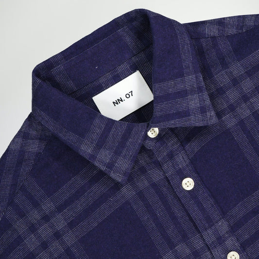 - Deon Flannel Shirt - Navy Check