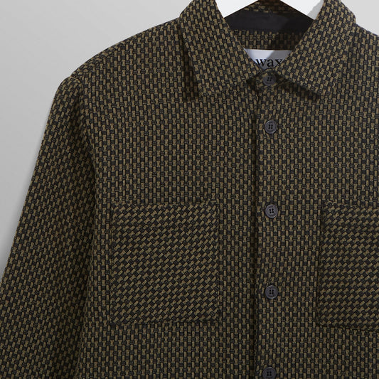 - Whiting Overshirt Stepney - Black/Khaki