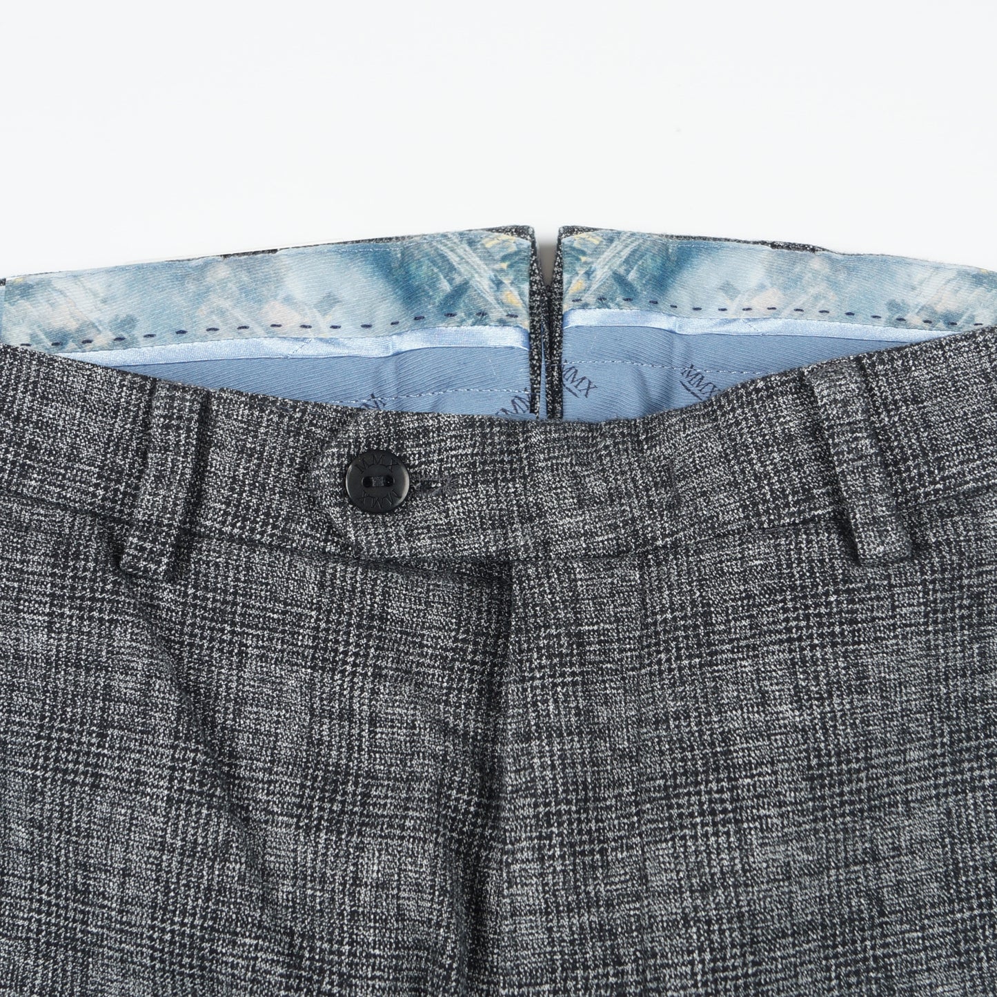 - Lupus Grey Check Chino - Grey