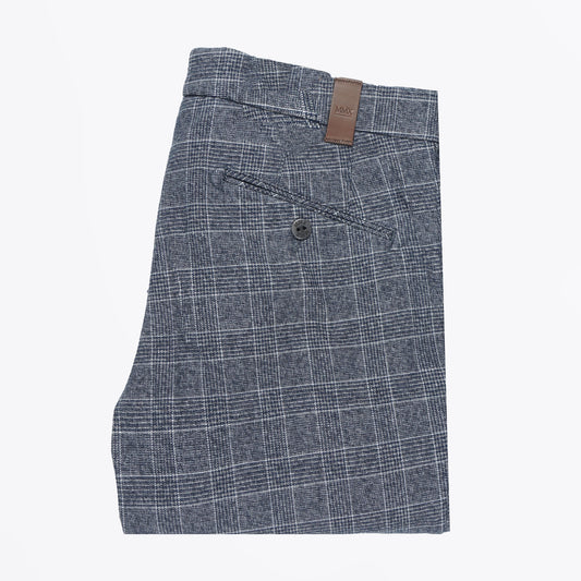 - Lupus Navy Check Chino - Navy
