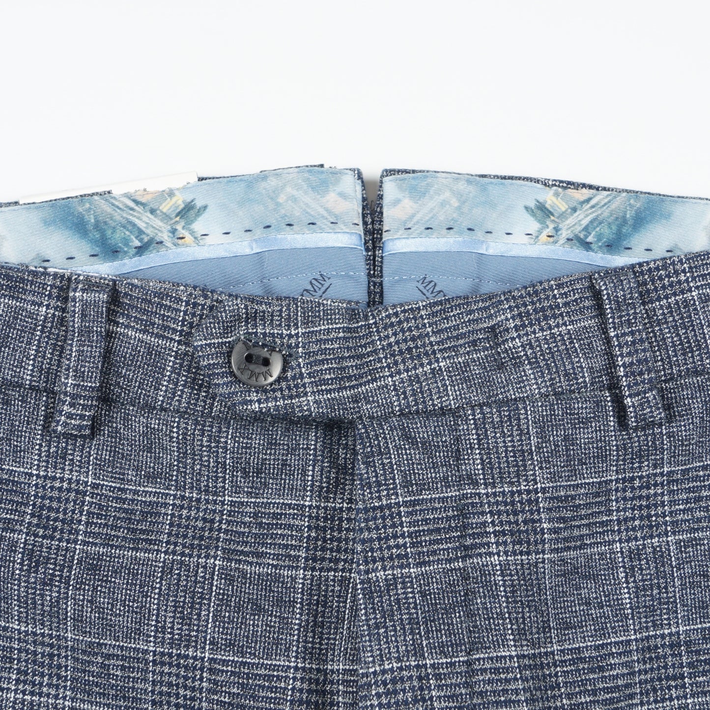 - Lupus Navy Check Chino - Navy