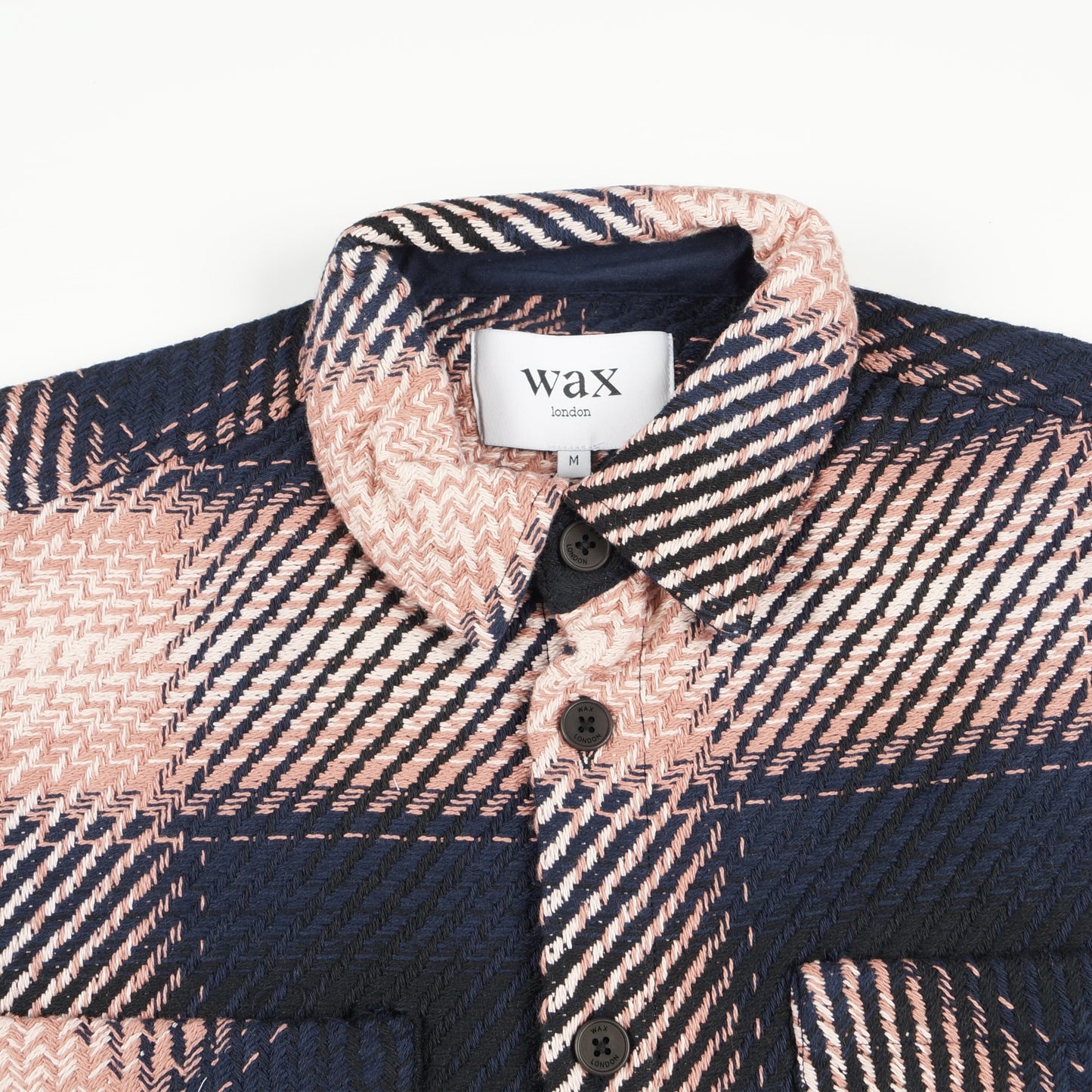 - Whiting Overshirt  Check - Navy/Pink