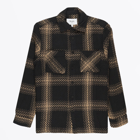 - Whiting Overshirt Zap Check - BlacK/Biege