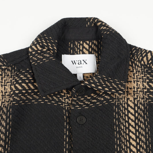 - Whiting Overshirt Zap Check - BlacK/Biege