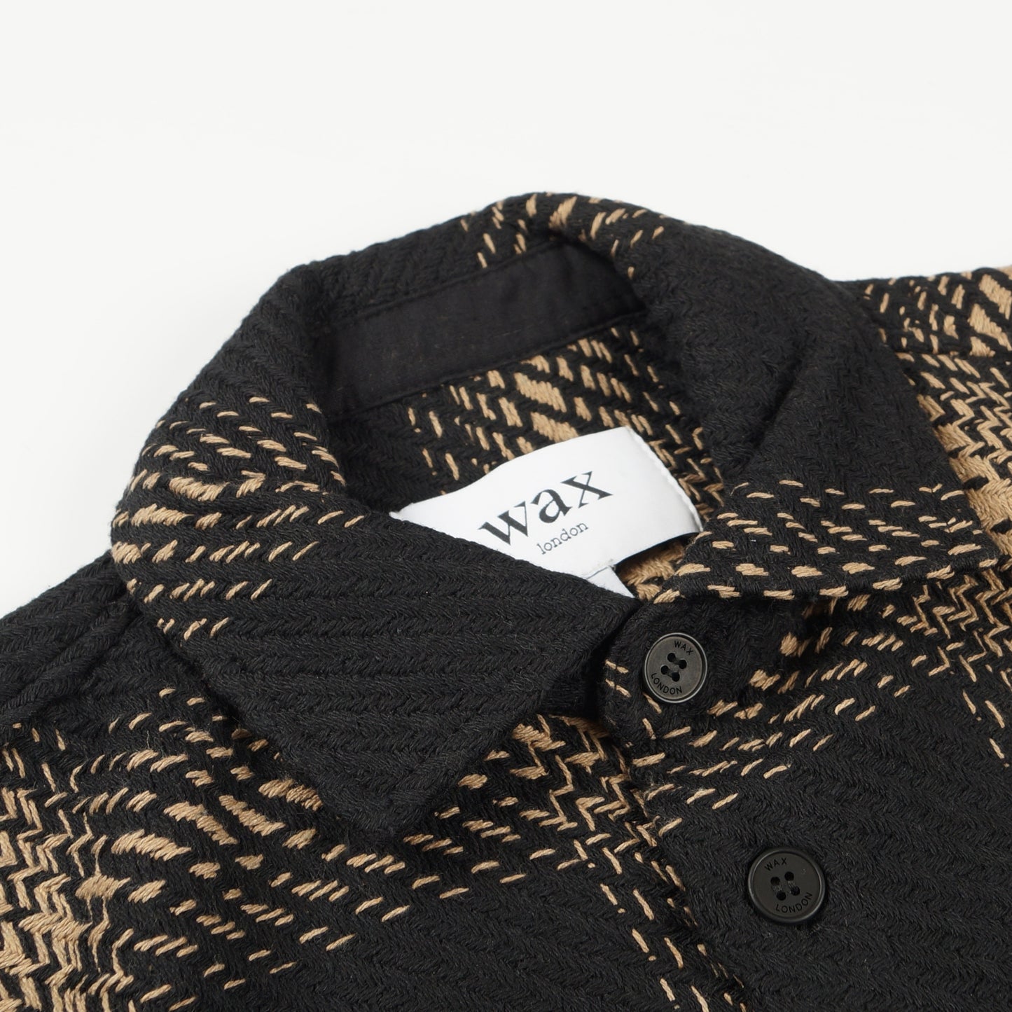 - Whiting Overshirt Zap Check - BlacK/Biege