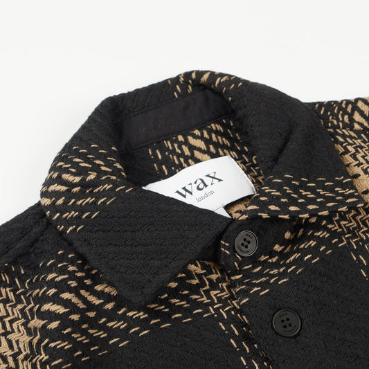 - Whiting Overshirt Zap Check - BlacK/Biege