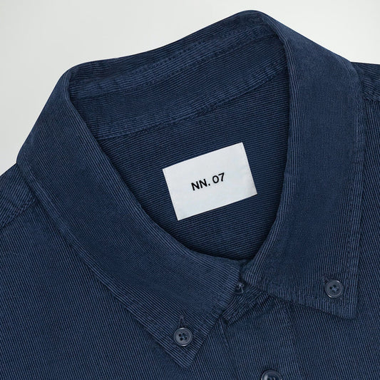 - Arne Corduroy Shirt - Navy/Blue