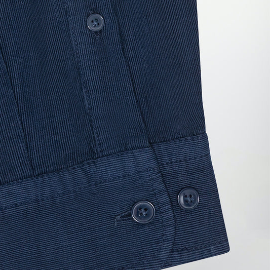 - Arne Corduroy Shirt - Navy/Blue