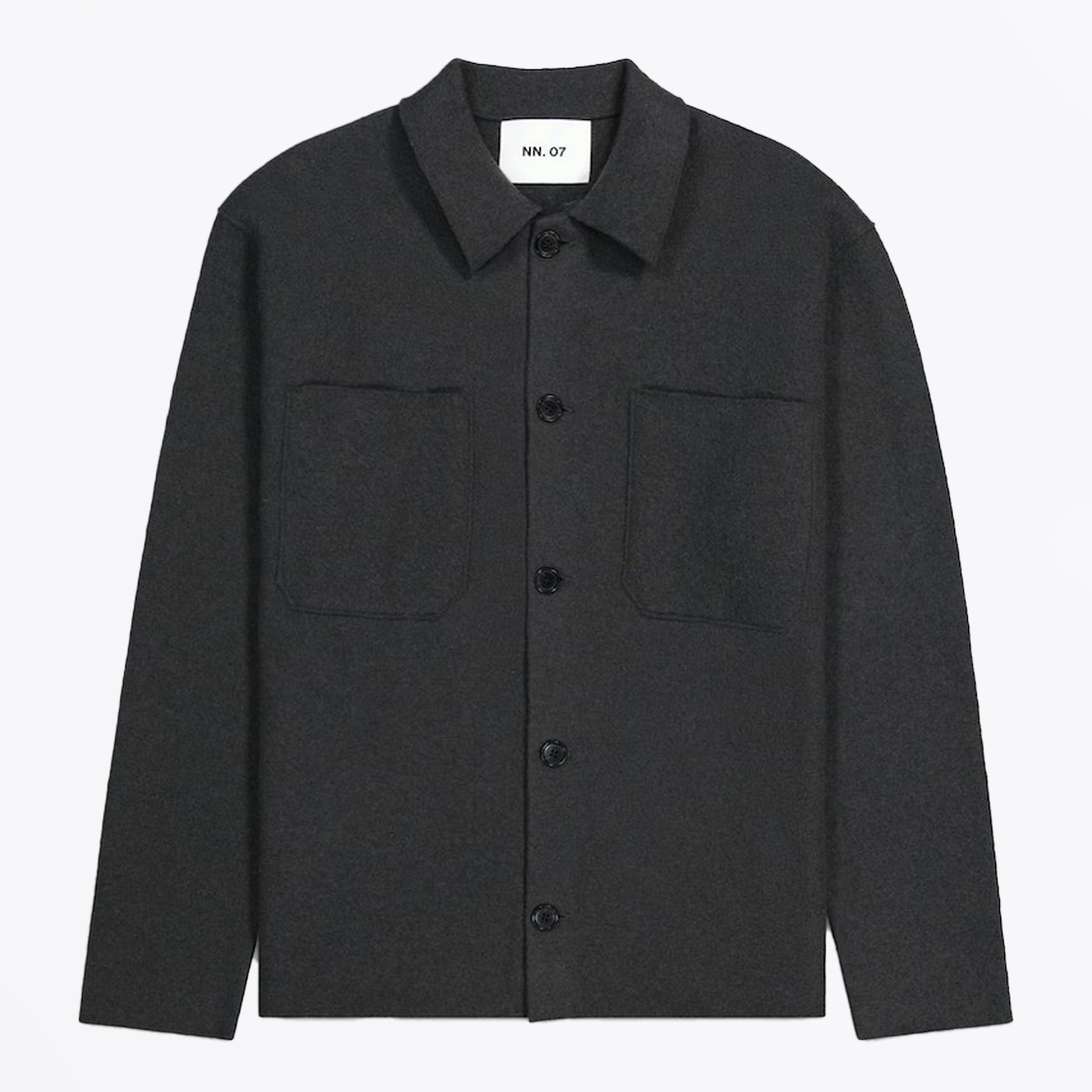 NN07 Jonas Classic Overshirt - Dark Army