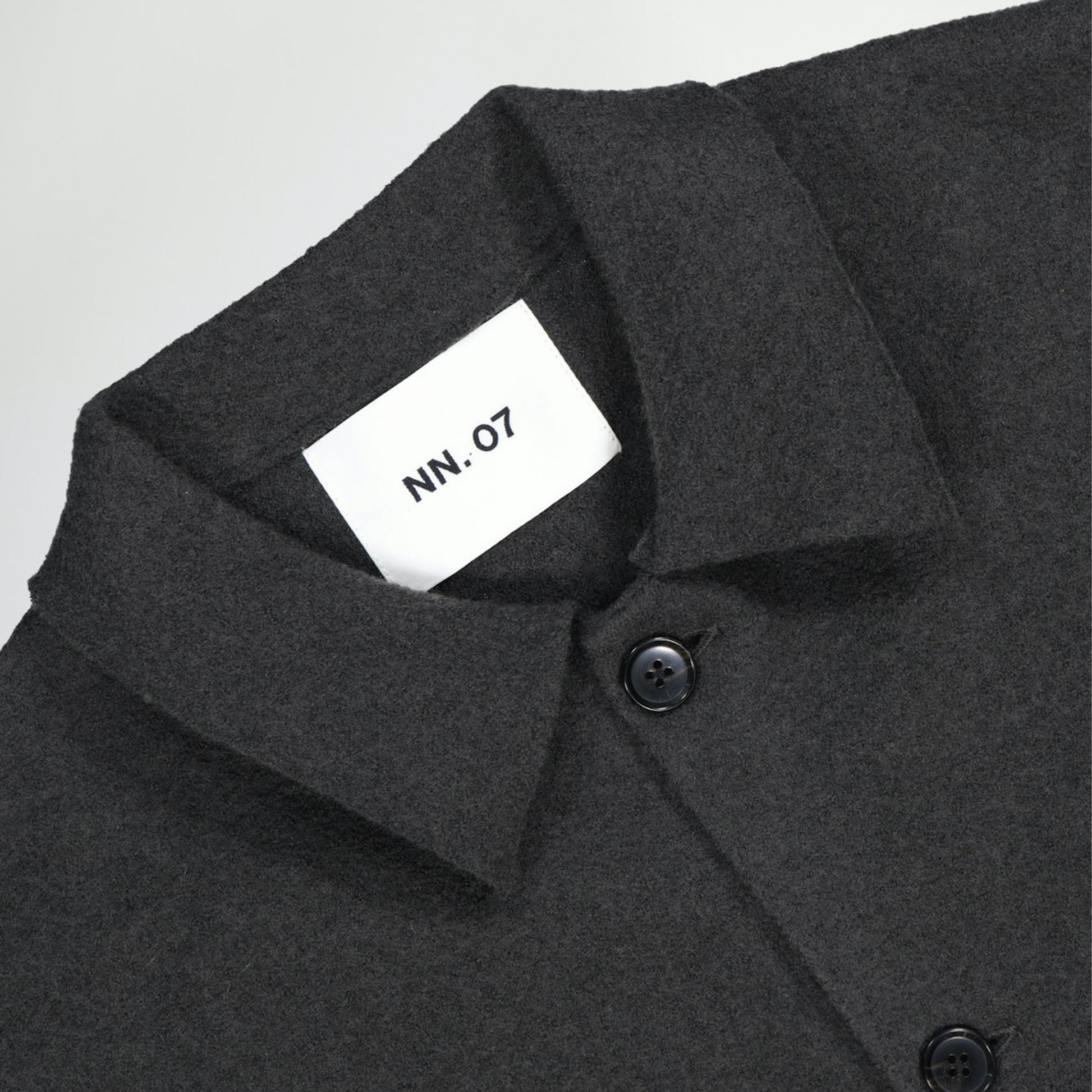 NN07 Jonas Classic Overshirt - Dark Army