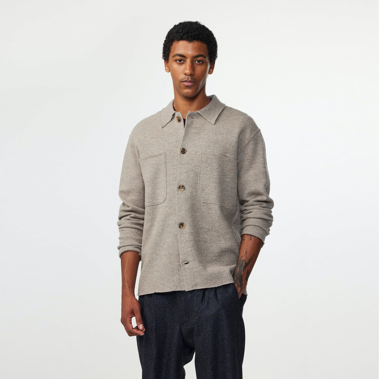 - Jonas Classic Overshirt - Khaki