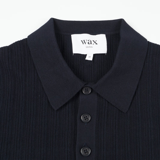 - Oban Polo Vertical Knit - Navy