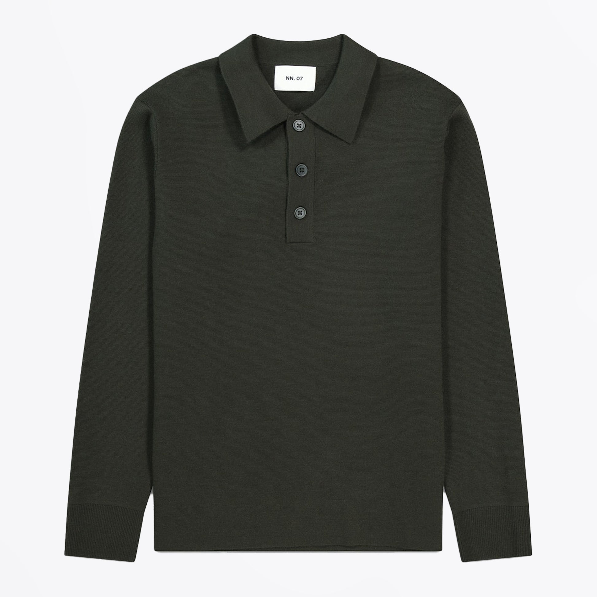 NN07 Harald Knitted Polo - Army