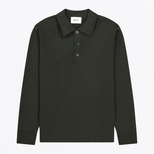 Harald Knitted Polo - Army
