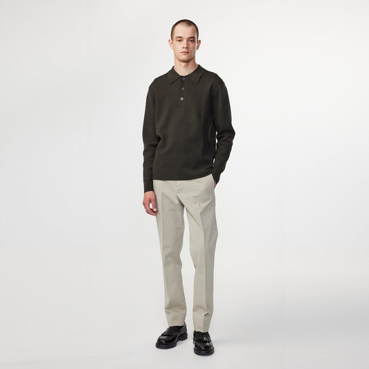 Harald Knitted Polo - Army