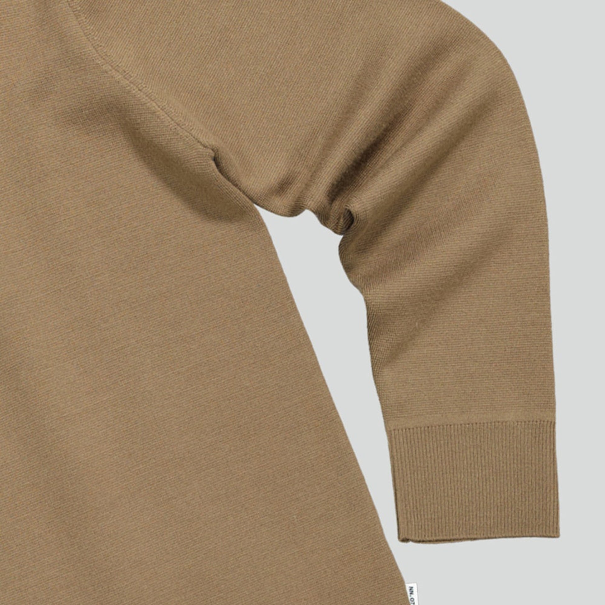 NN07 - Harald Knitted Polo - Mushroom