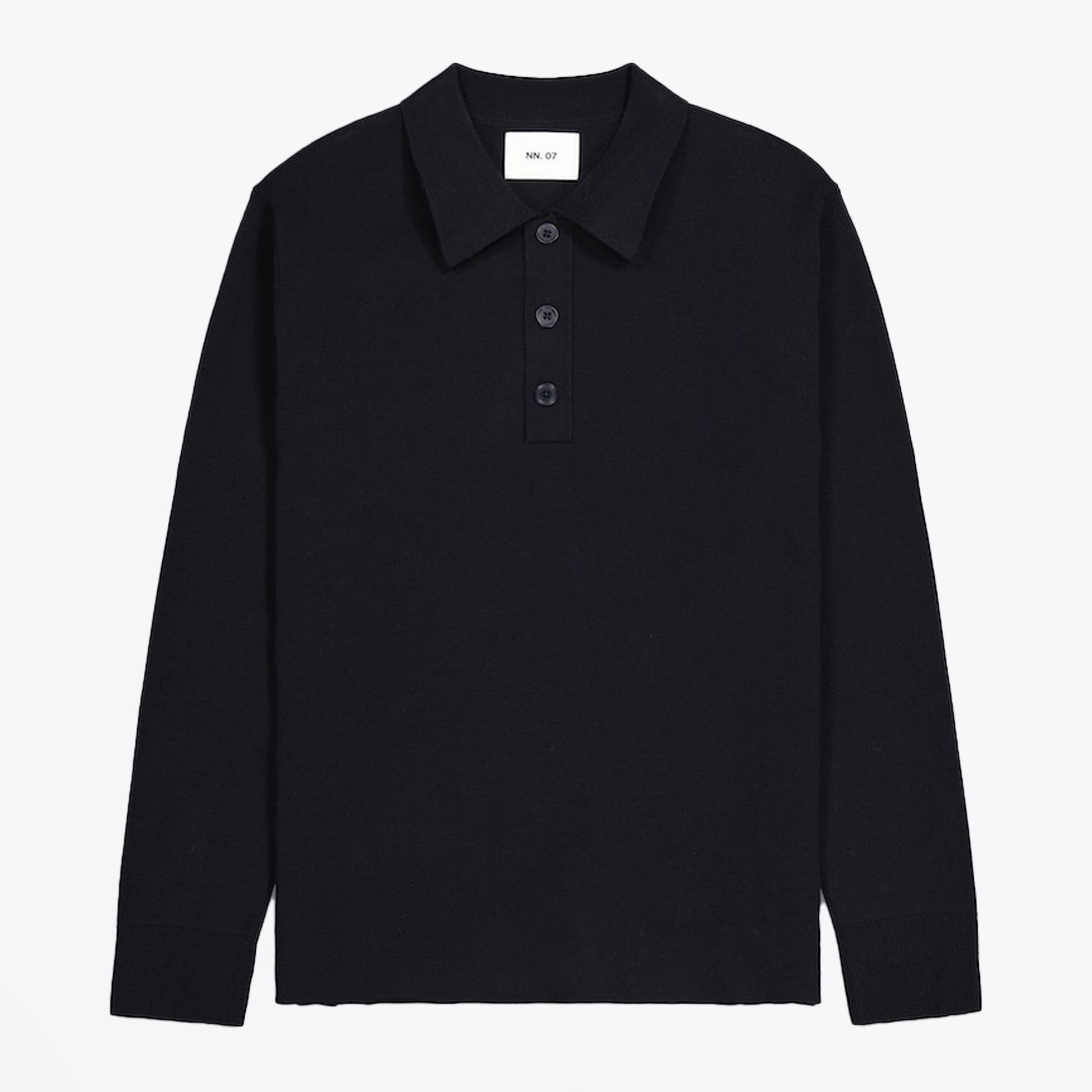 NN07 - Harald Knitted Polo - Dark Navy