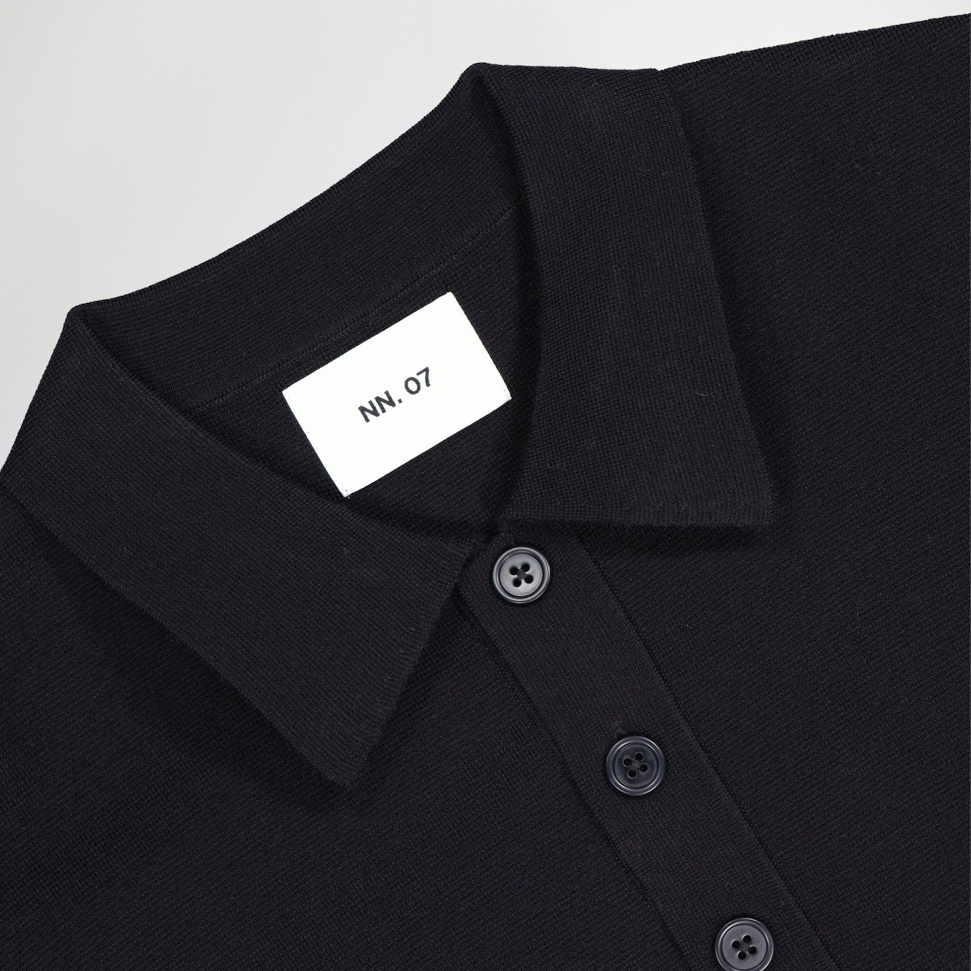 NN07 - Harald Knitted Polo - Dark Navy