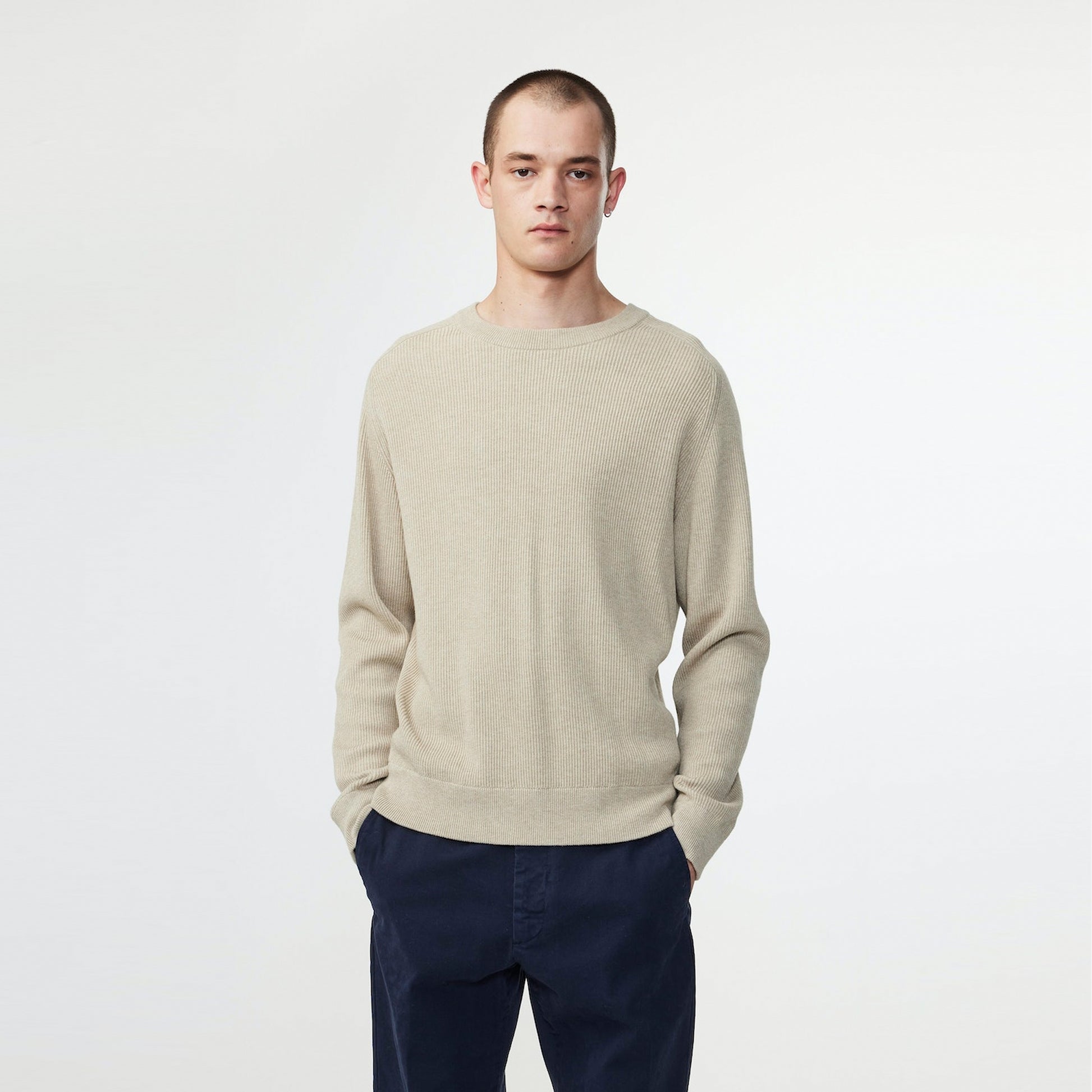 NN07 Kevin Sweater - Khaki/Beige