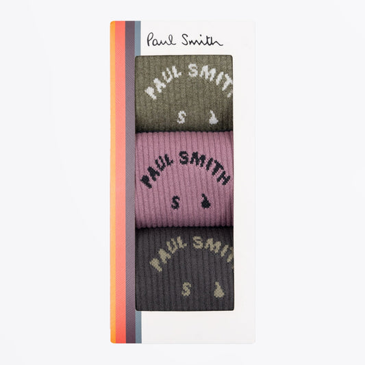 - SOCKS 3 PACK PS HAPPY - Multi