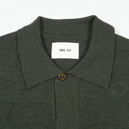 - Thor LS Polo Cardigan - Green