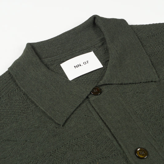 - Thor LS Polo Cardigan - Green