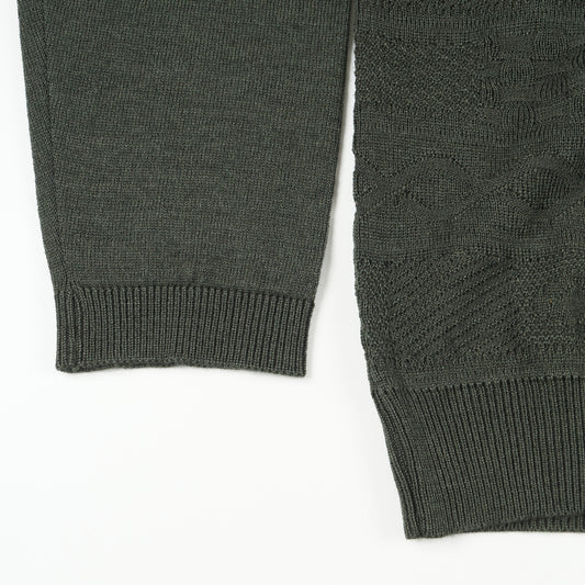 - Thor LS Polo Cardigan - Green