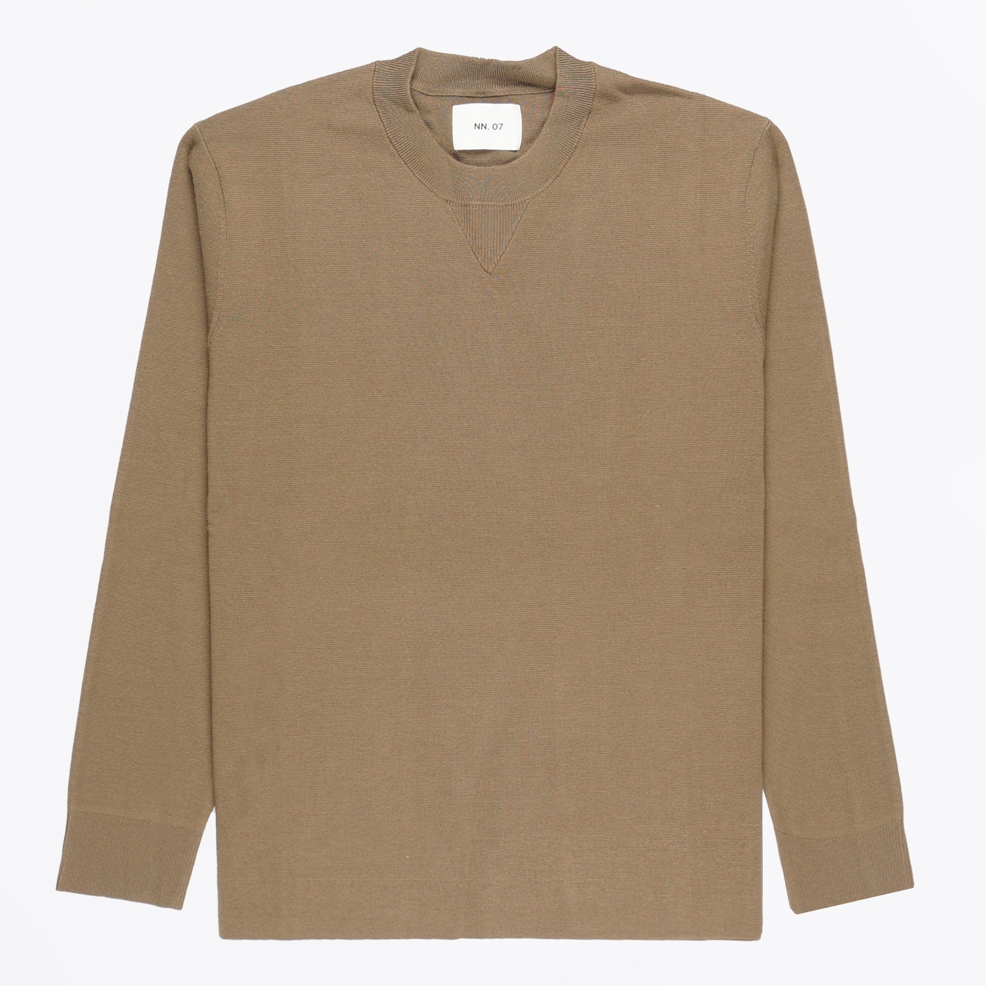 NN07 Harald Crew Neck Sweater - Mushroom