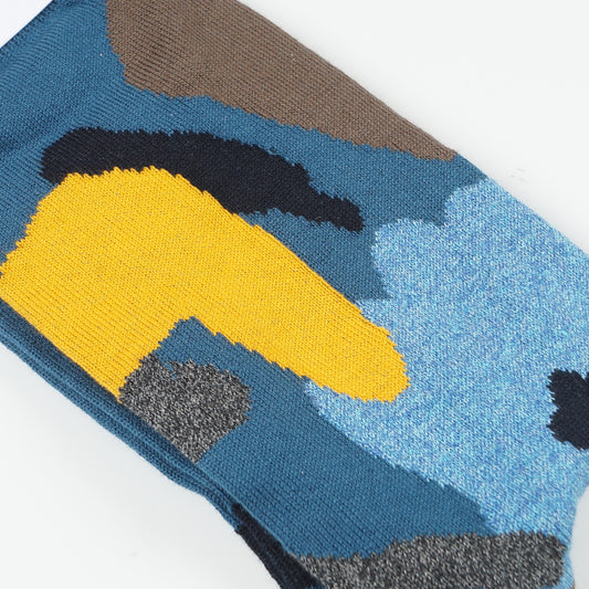 - Dan Abstract Socks - Petrol