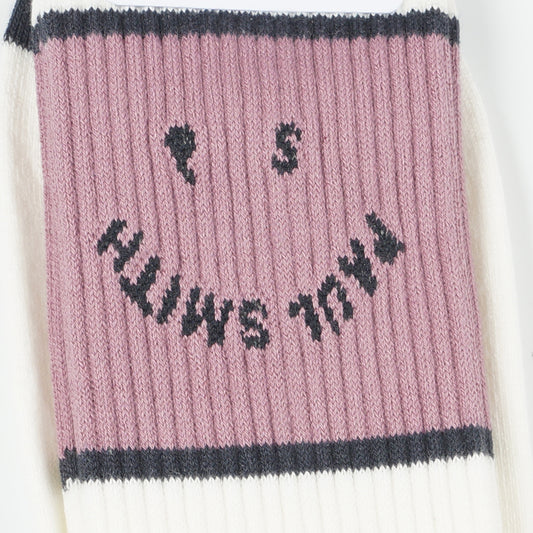 PS Happy Face Sock - Off White