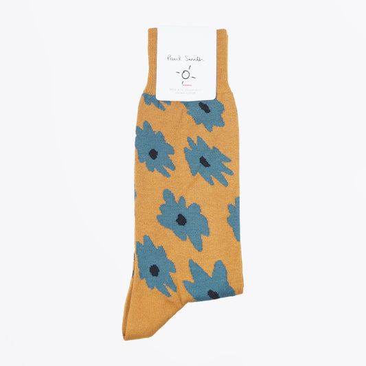 Floral Sock - Yellow