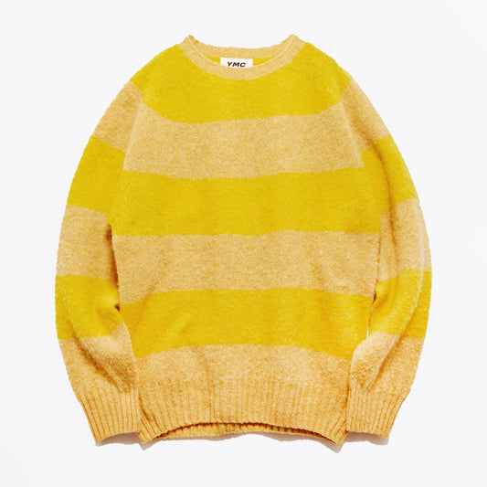 - Suedehead Stripe Crew Knit - Yellow