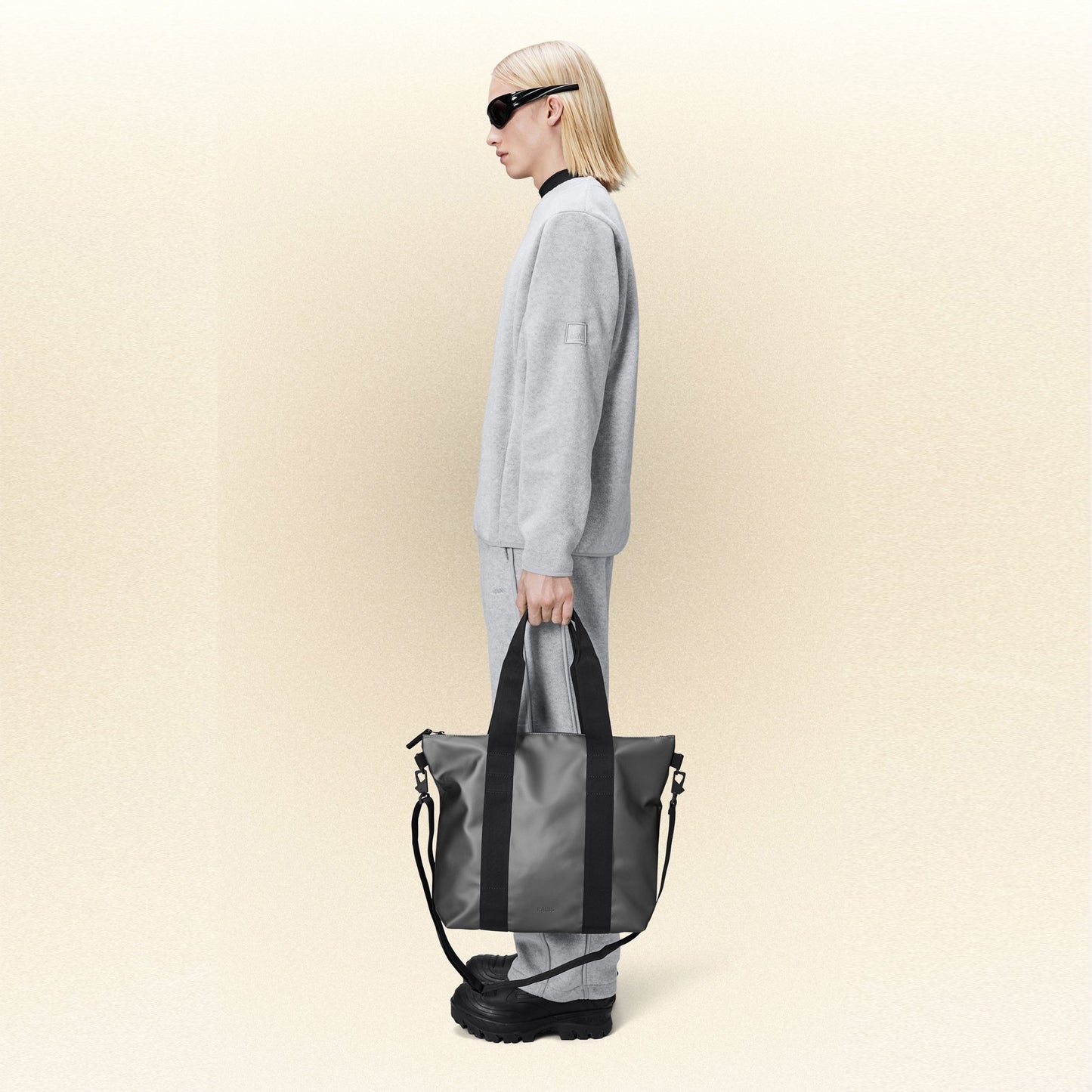 - Tote Bag Mini - Metallic Grey